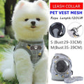 Grey Kitten and Small Dog Walking Harness with Lead, Mesh Vest - Small - view 2