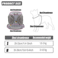 Grey Kitten and Small Dog Walking Harness with Lead, Mesh Vest - Small - view 3