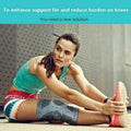 Grey Knee Compression Sleeve Brace, Silicone Support - Size M (Top 32 cm) - view 3