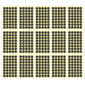 Grey Round Sticker Dots Adhesive Labels - 25mm, 40 Dots, 15 Sheets