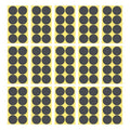 Grey Round Sticker Dots Adhesive Labels - 50mm, 8 Dots, 15 Sheets