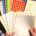 Grey Round Sticker Dots Adhesive Labels - 8mm, 260 Dots, 15 Sheets - view 4