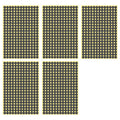 Grey Round Sticker Dots Adhesive Labels - 8mm, 260 Dots, 5 Sheets