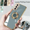 Grey Shockproof Ring Holder Phone Case for Samsung Galaxy A33 - view 2