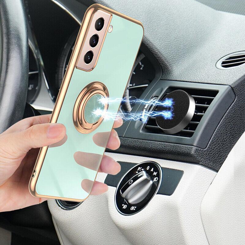 Grey Shockproof Ring Holder Phone Case for Samsung Galaxy S22 - view 7