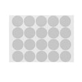 Grey Sticker Dots Round Adhesive Paper Labels - 25mm, 600 Dots