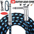 Guitar Amp Cable, 3 m, 6.35 mm Mono Jack - Braided Nylon - view 2