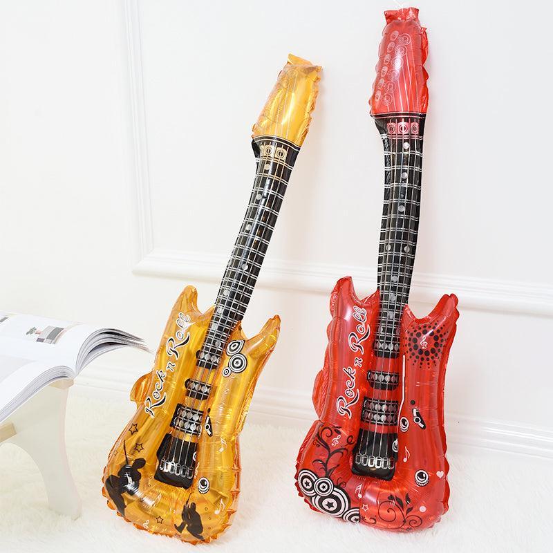 Guitar Foil Balloon for Rock and Roll Music Party Decoration, 29 x 85 cm - Blue - view 4