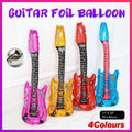Guitar Foil Balloon for Rock and Roll Music Party Decoration, 29 x 85 cm - Red - view 2