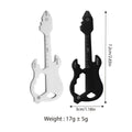 Guitar-Shaped Multi-Tool Keychain with Bottle Opener and Ruler - Silver - view 4