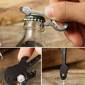 Guitar-Shaped Multi-Tool Keychain with Bottle Opener and Ruler - Silver - view 5
