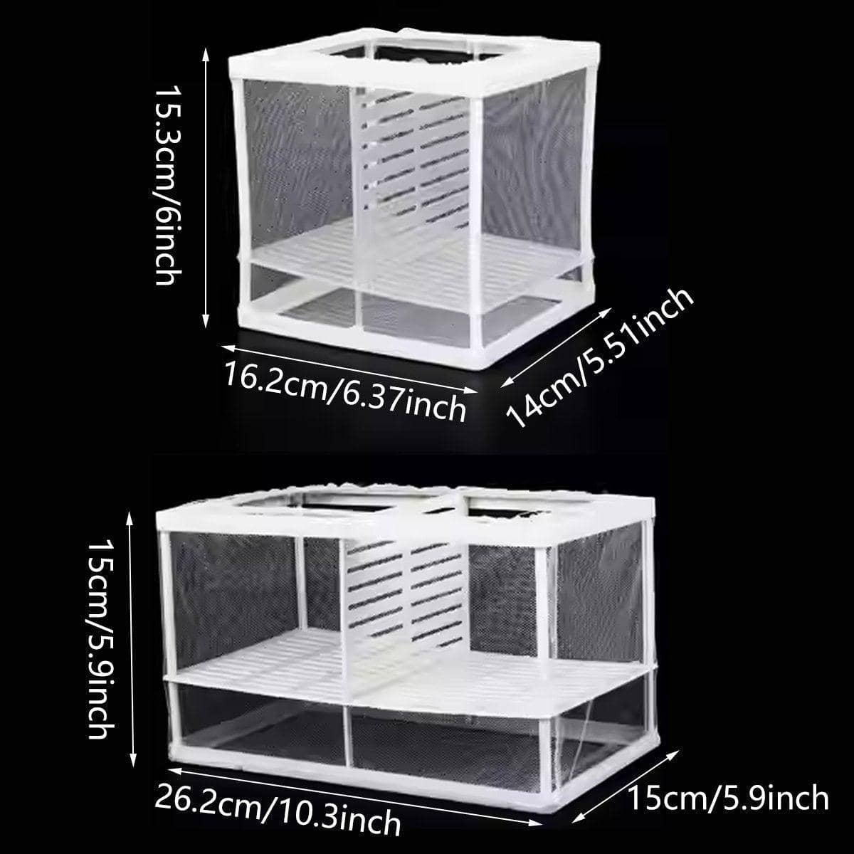 Guppy Fry Breeding Box Fish Tank Isolation Box - Small (16.2 x 14 x 15.3 cm) - view 4