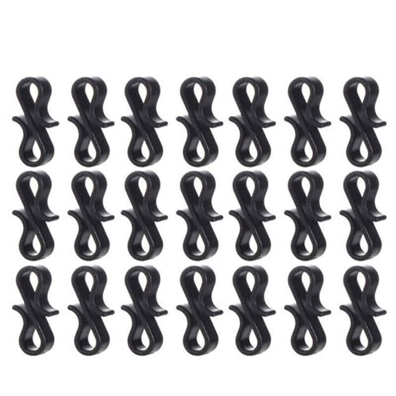 Gutter Hooks for LED Fairy Lights, Pack of 50 - Black - view 3