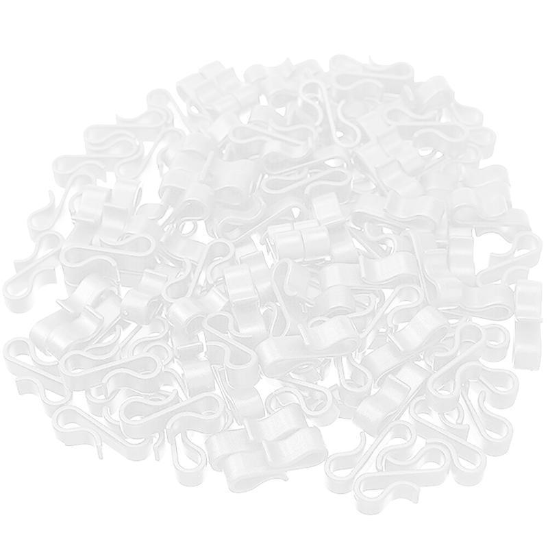 Gutter Hooks for LED Fairy Lights, Pack of 50 - White