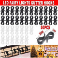 Gutter Hooks for LED Fairy Lights, Pack of 50 - White - view 2