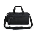 Gym Duffel Bag with Wet and Dry Separation, Shoe Compartment and Shoulder Strap, Black - view 2