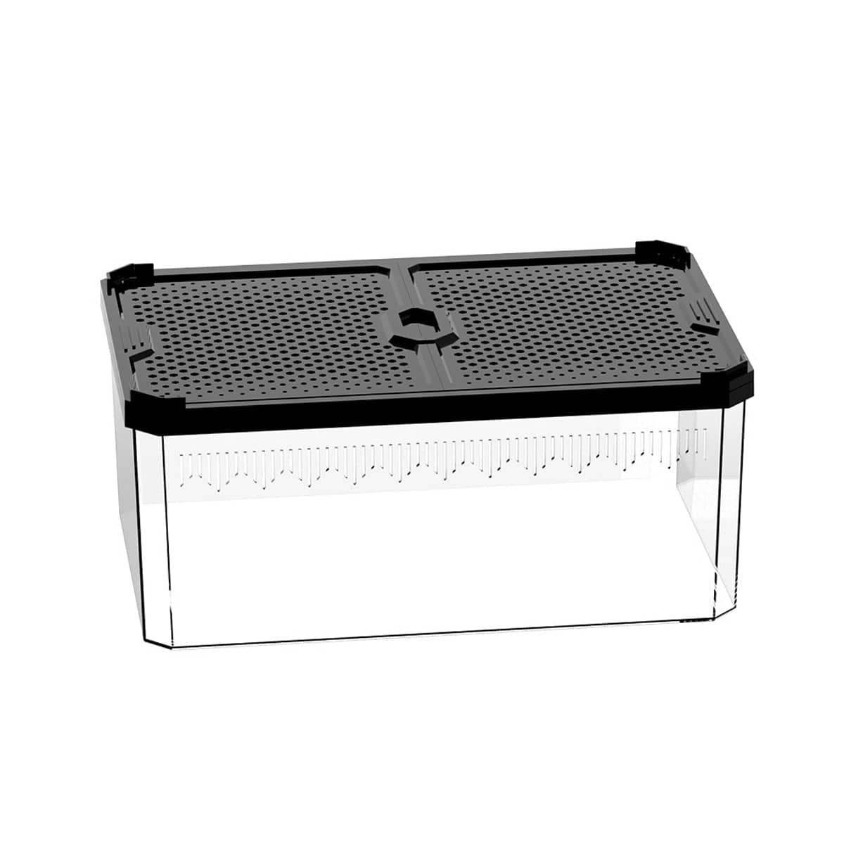 H12 Small Dual Sliding Lid Acrylic Reptile Breeding Box 19 x 11.5 cm - view 2