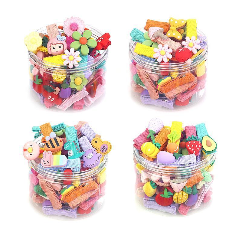 Hair Clips Set, Pack of 26 - Heart, without Bottle - view 3