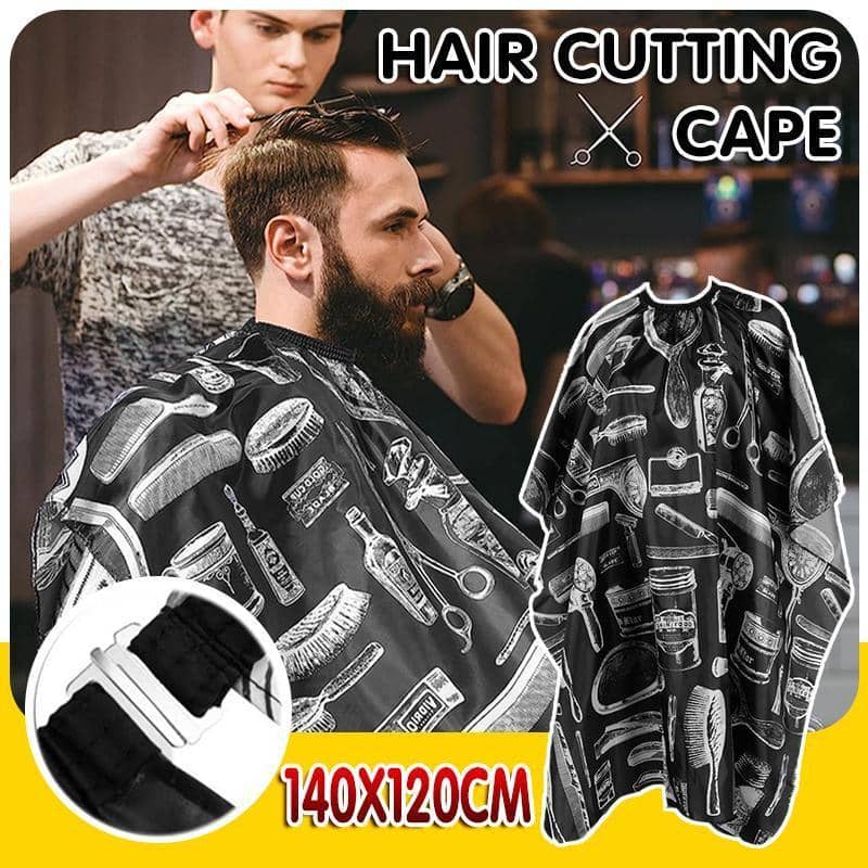 Hair Cutting Cape, Soft Polyester Salon Apron for Home and Professional Use