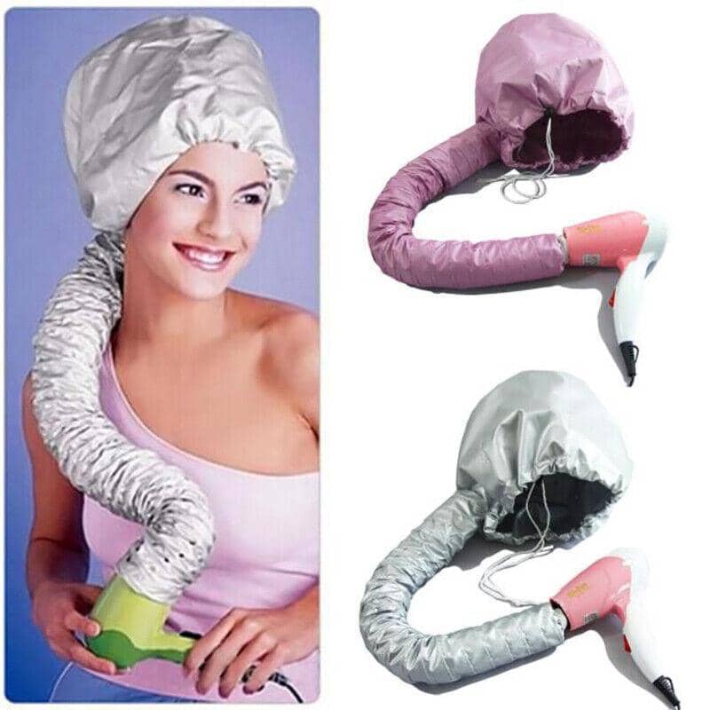 Hair Drying Bonnet Cap for Hot Oil and Deep Conditioning Treatments - Silver - view 4