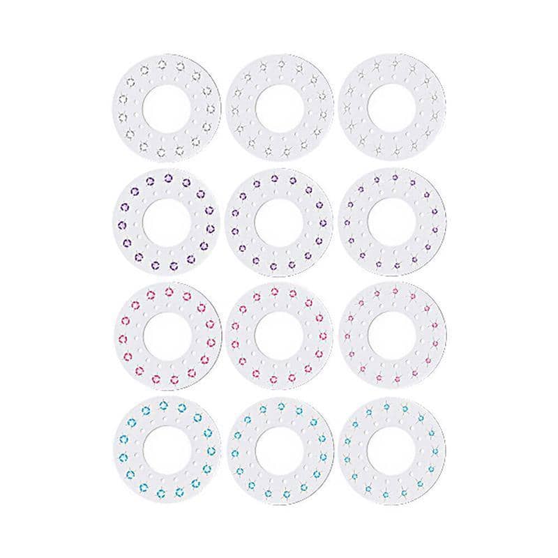 Hair Gem Stapler Kit for Girls - Diamond Sticker, Pack of 12