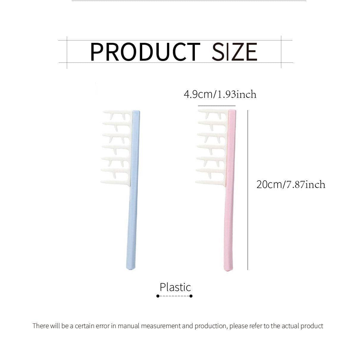 Hair Root Fluffy Comb, Wide Tooth Styling Comb for Volume - Light Blue - view 4