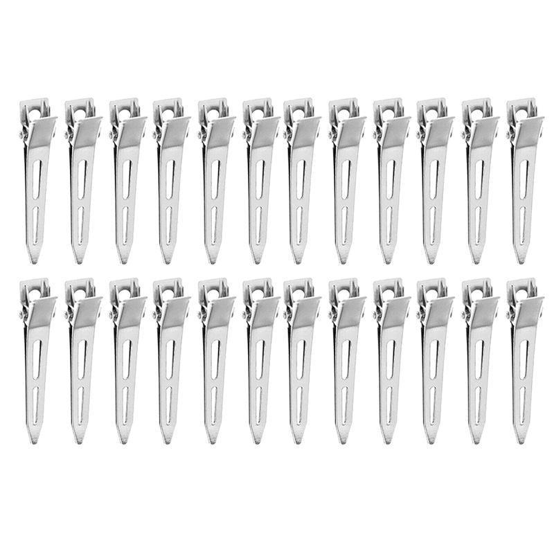 Hair Sectioning Clips Stainless Steel 5.5cm - Pack of 24