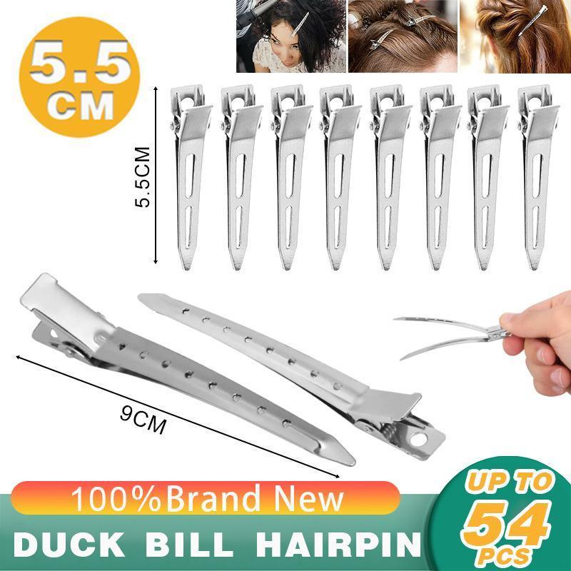 Hair Sectioning Clips Stainless Steel 5.5cm - Pack of 54 - view 2