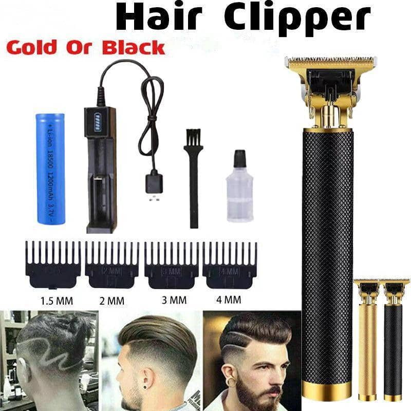 Hair Trimmer with T-Shaped Cutting Head - Black - view 2