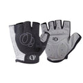 Half Finger Cycling Bike Gloves Unisex Anti Slip Padded - Black and Grey, XL (9-10 cm)