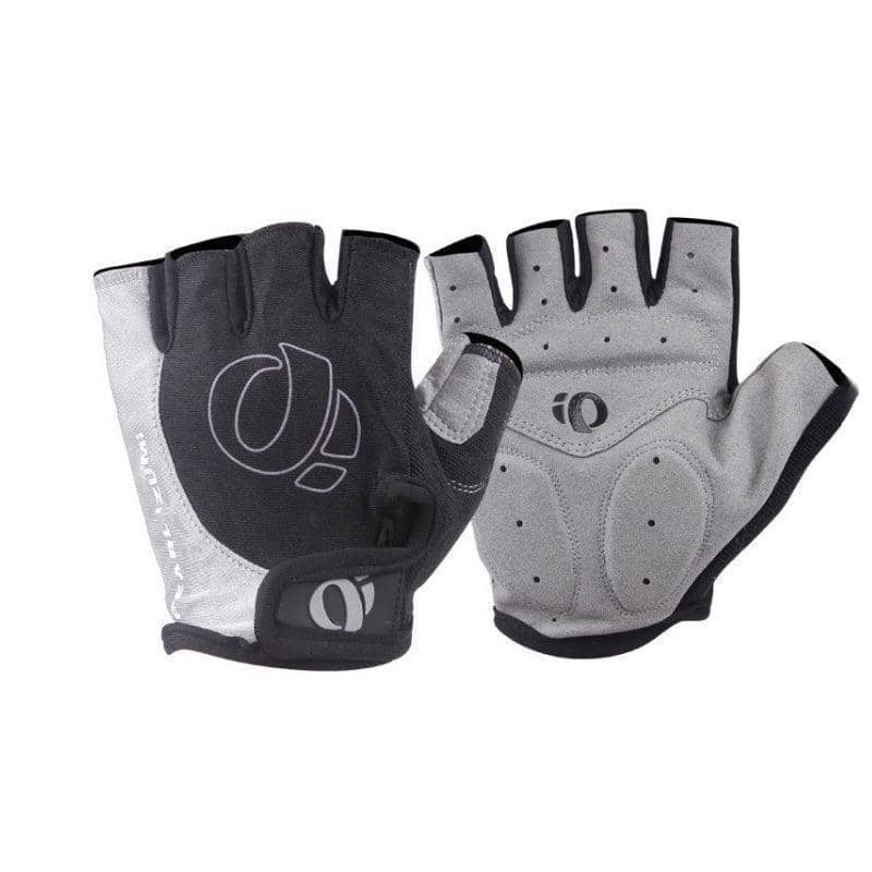 Half Finger Cycling Bike Gloves Unisex Anti Slip Padded - Black and Grey, XL (9-10 cm)