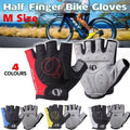 Half Finger Cycling Gloves, Anti-Slip Padded - Yellow and Black, Medium (Palm Width 8 to 9 cm) - view 2