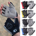 Half Finger Cycling Gloves, Anti-Slip Padded - Yellow and Black, Medium (Palm Width 8 to 9 cm) - view 5