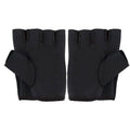 Half-Finger Weight Lifting Gloves - Black, Size M (Palm 18-21 cm)