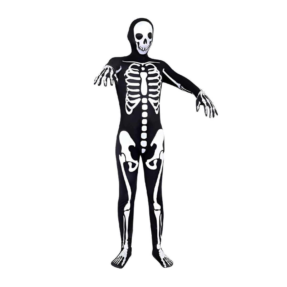 Halloween Cosplay Skeleton Jumpsuit - 130cm