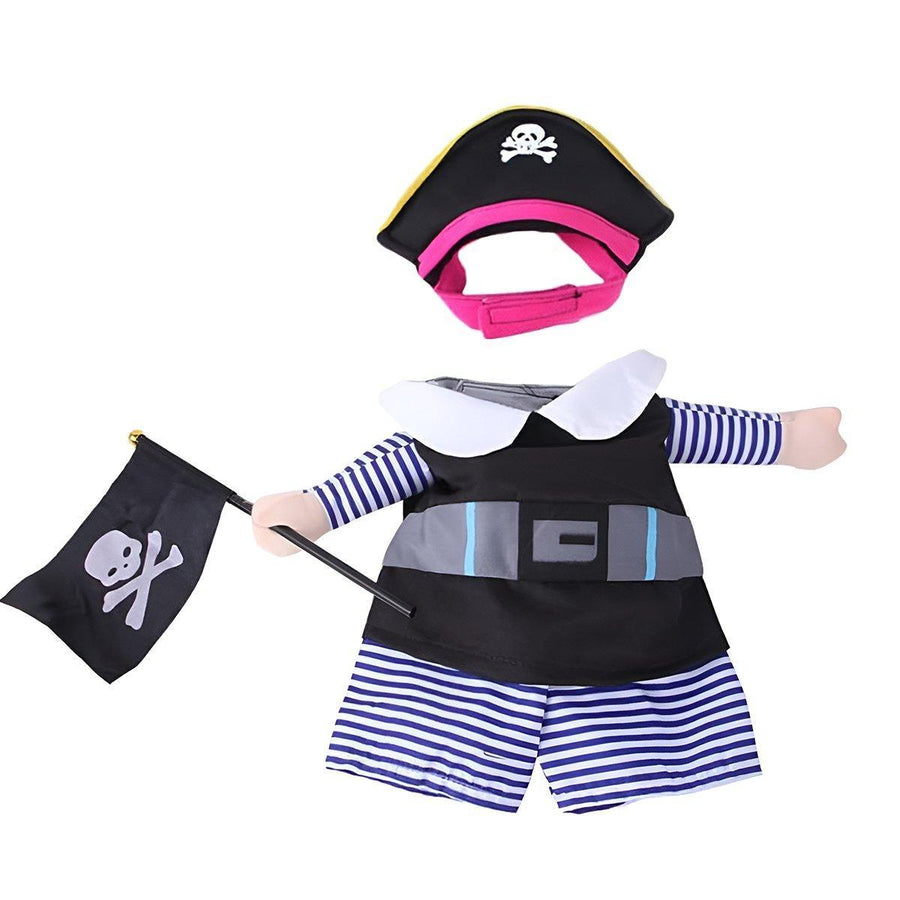 Halloween Dog Costume - Pirate, Medium (Chest 43-48 cm)