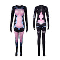 Halloween Fighter Girl Tight Jumpsuit Costume - Black, Size L (Bust 84 cm, Length 157 cm)