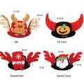 Halloween Pet Hat for Dogs and Cats - Pumpkin with Red Horns - view 5