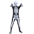 Halloween Skeleton Jumpsuit Costume, Glow-In-The-Dark - 120cm - view 4