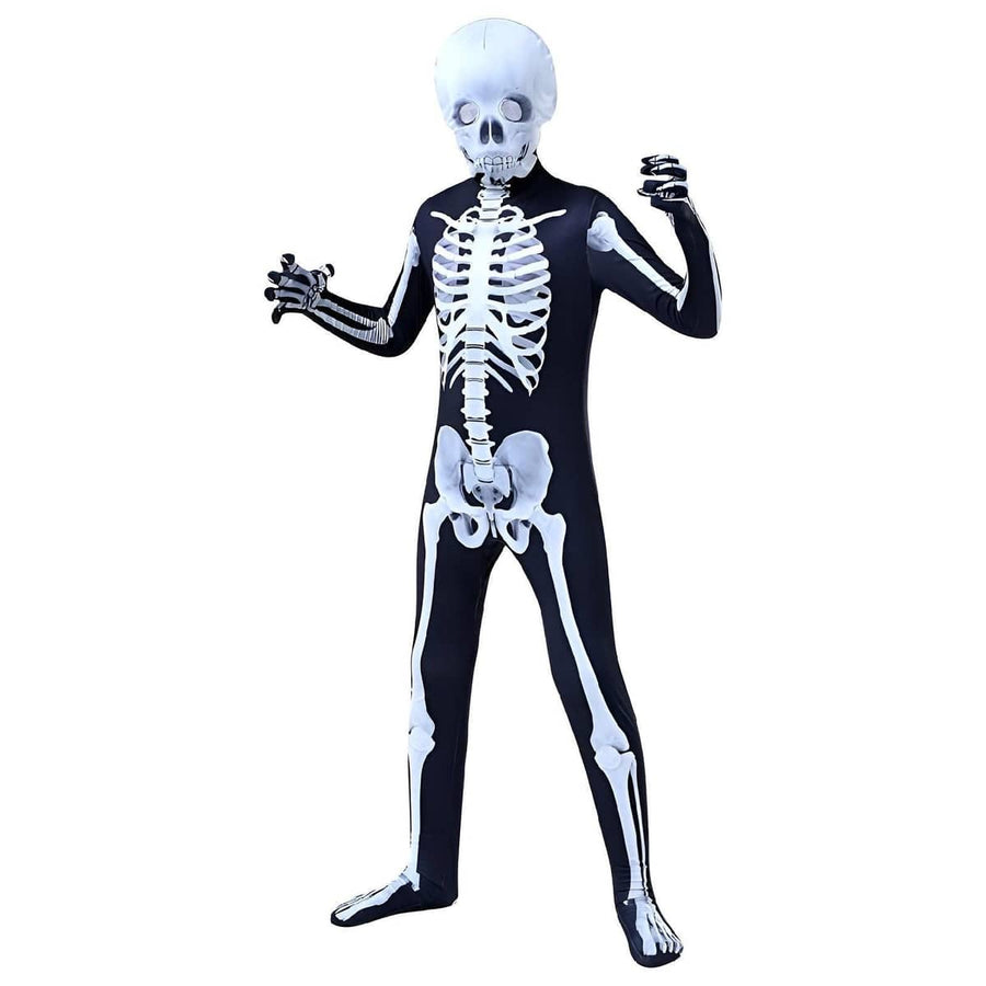 Halloween Skeleton Jumpsuit Costume, Glow-In-The-Dark - 170cm