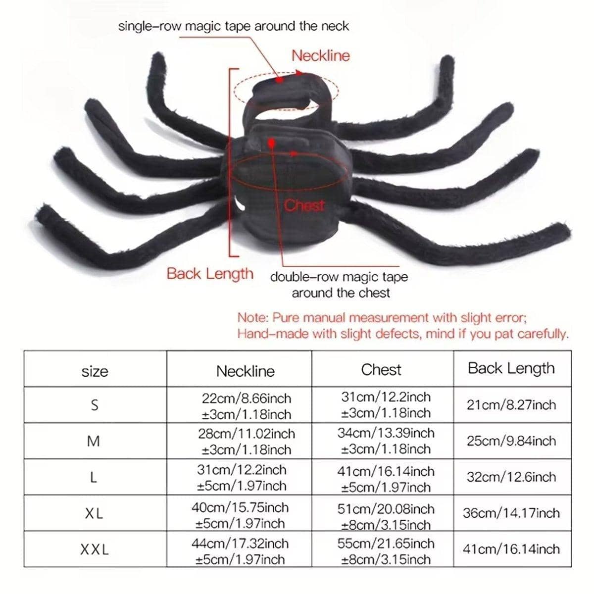 Halloween Spider Costume for Dogs and Cats - Size L (Chest 41 cm) - view 4