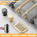 Hammer Pattern Cabinet Handle for Wardrobe and Drawers - Grey, Single Hole - view 2