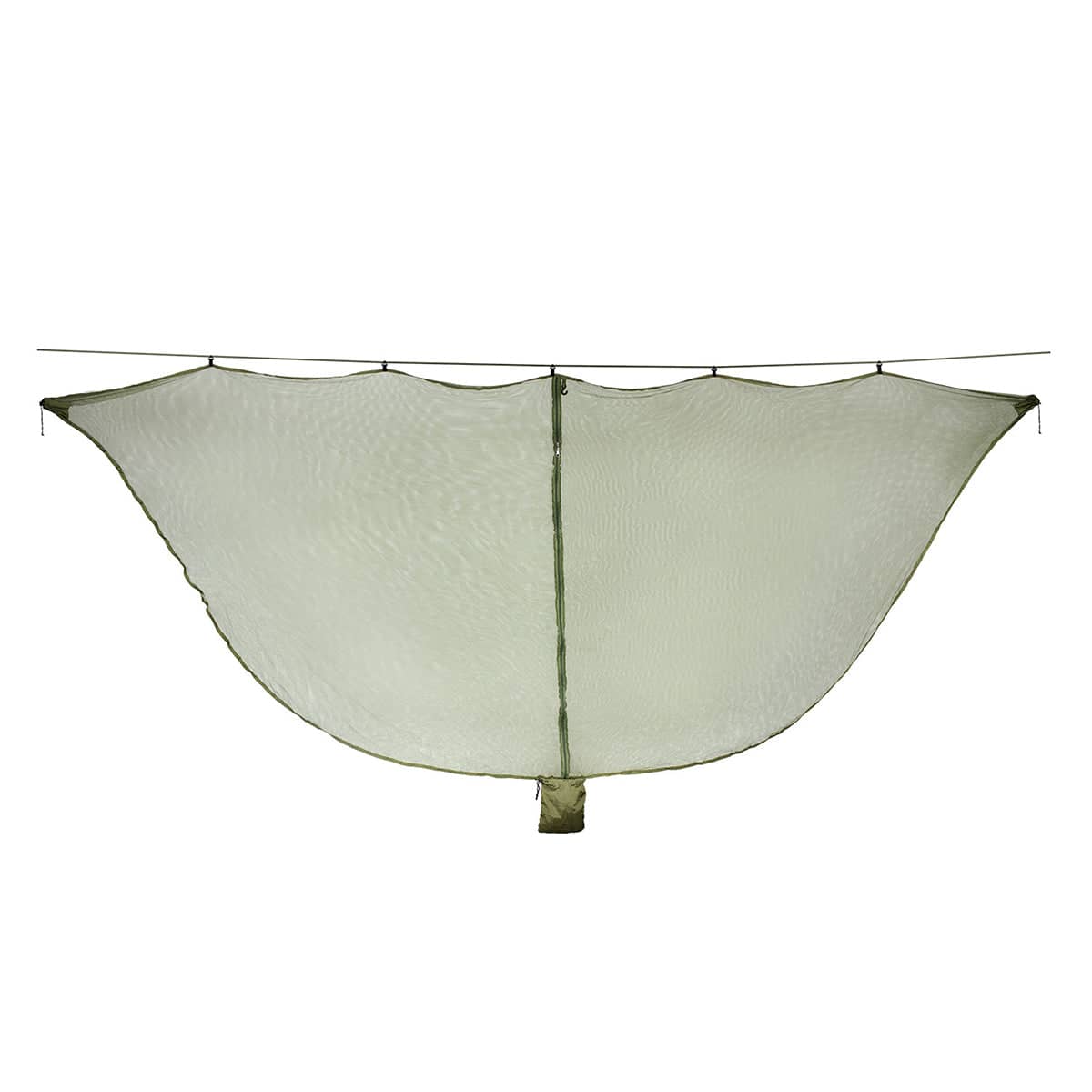 Hammock Mosquito Net Cover with Double-Head Zip - Olive Green