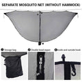 Hammock Mosquito Net Cover with Double-Head Zip - Olive Green - view 5