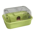 Hamster Cage with Acrylic Flip Top, Double Level 35 x 25 x 18.5cm - Green