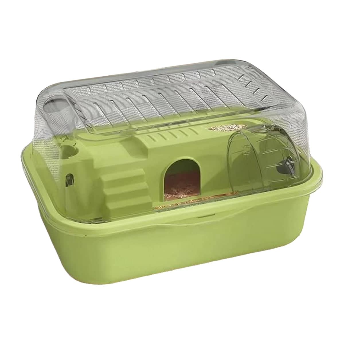 Hamster Cage with Acrylic Flip Top, Double Level 35 x 25 x 18.5cm - Green