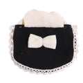 Hamster Clothes with Bow - Black, Large (Chest 20 to 24 cm)