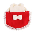 Hamster Clothes with Bow - Red, Large (Chest 20 to 24 cm)