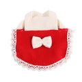 Hamster Clothes with Bow - Red, Medium (Chest 15 to 18 cm)