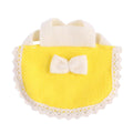 Hamster Clothes with Bow - Yellow, Large (Chest 20 to 24 cm)